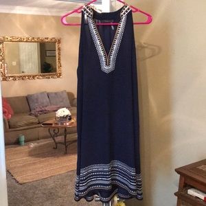 THML navy knee length dress